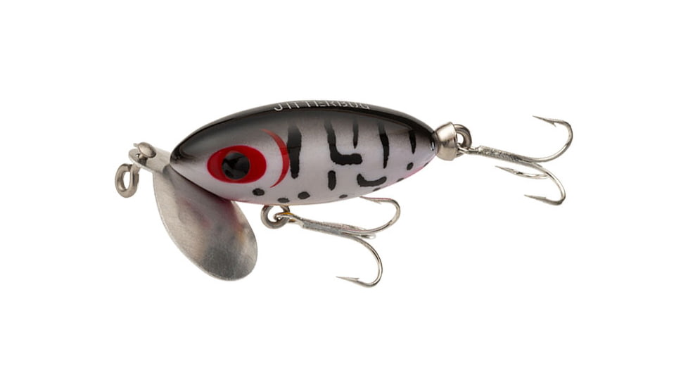 Arbogast Jitterbug Topwater Lure, 2in, 1/4 oz, Floating, Wounded Coachdog, G630-CD