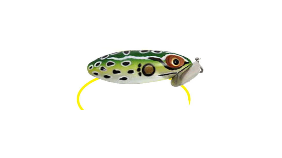 Arbogast Jitterbug Topwater Lure, 3in, 5/8 oz, Floating, Leopard Frog, G650-507
