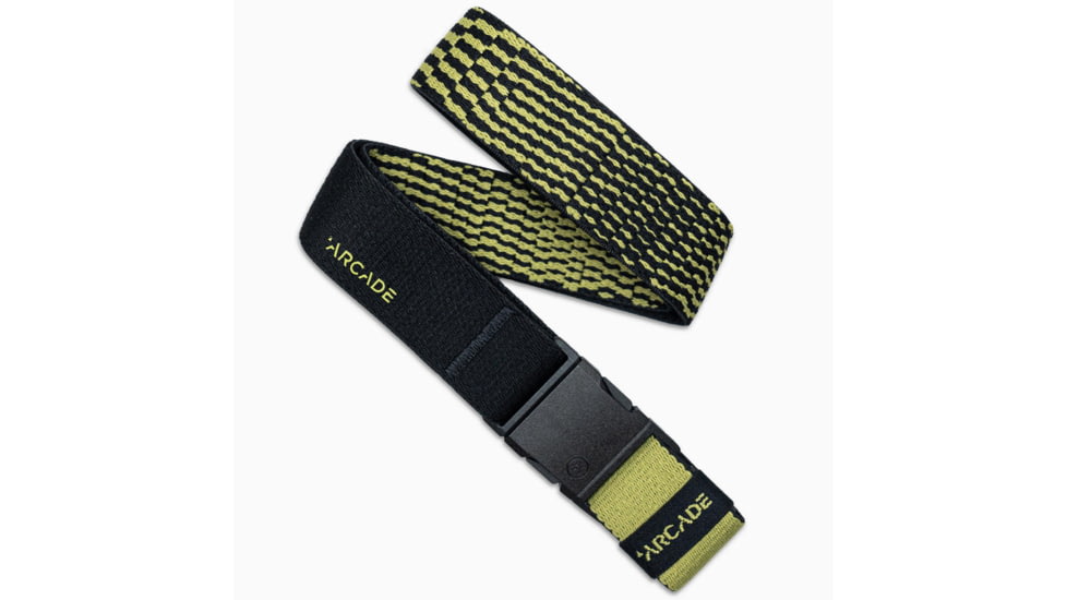 Arcade Belts Static Belt, Slim/Youth, 1.25in Width, Olive, 16-30 inch, static-youth-stretch-b