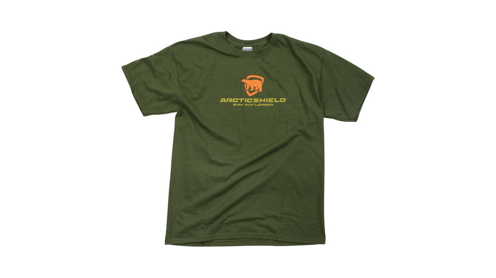 Arctic Shield Ss T-shirt W/ Logo Winter Moss Large