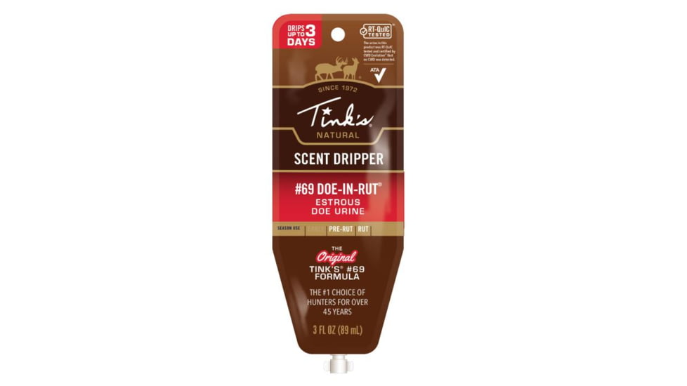 Arcus Hunting Tinks Disposable Scent Dripper - No 69 Doe In Rut, 3oz, W6376
