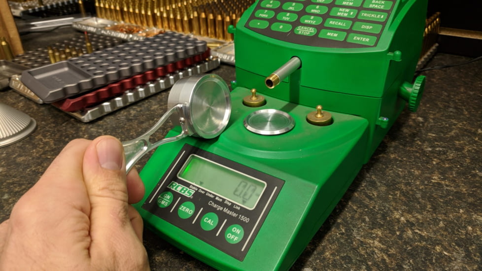 Area 419 Powder Cup for RCBS Chargemaster 1501, Raw Aluminum, 419-CM1500CUP