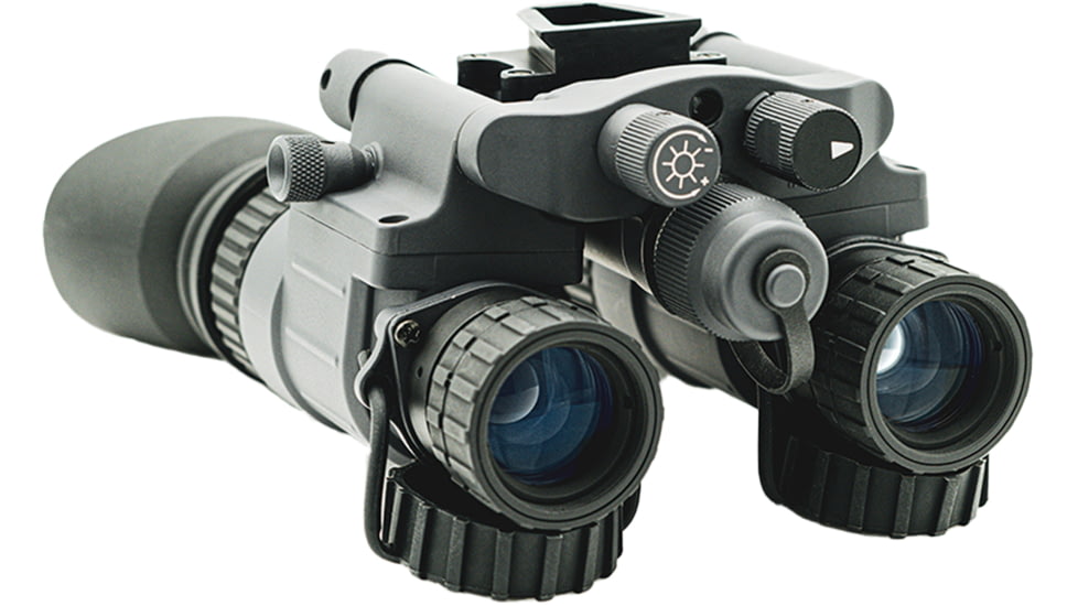 Armasight BNVD-51 1x19mm Dual-Channel Night Vision Goggles, Powered By Pinnacle Gen 3 Ghost White Phosphor IIT, 51 Degree FOV, Gray, NSGNYX15M5G9DX2