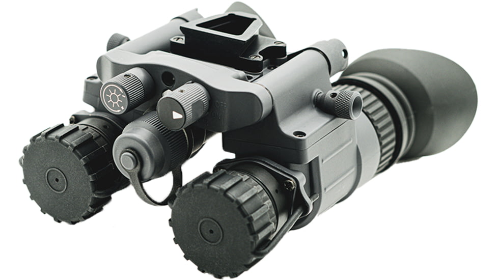 Armasight BNVD-51 1x19mm Dual-Channel Night Vision Goggles, Powered By Pinnacle Gen 3 Ghost White Phosphor IIT, 51 Degree FOV, Gray, NSGNYX15M5G9DX2