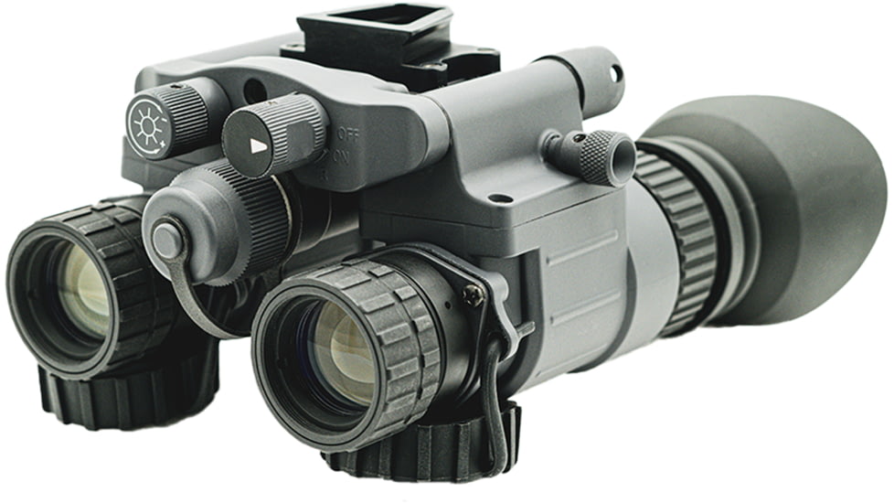 Armasight BNVD-51 1x19mm Dual-Channel Night Vision Goggles, Powered By Pinnacle Gen 3 Ghost White Phosphor IIT, 51 Degree FOV, Gray, NSGNYX15M5G9DX2