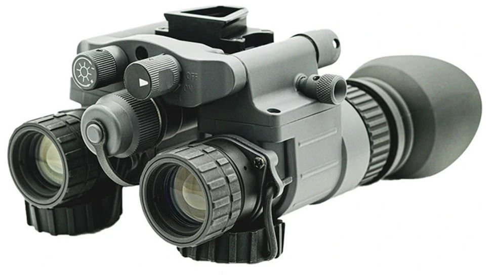 Armasight BNVD-51 Go Kit, Night Vision Binoculars w/ Battery Pack, Gen 3 Ghost White Phosphor IIT, 51 Degree FOV, Gray, Gray, NSGNYX15M5G9DBB2