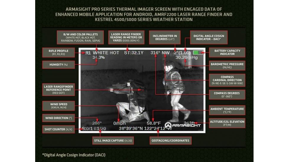 Armasight Command/Pro 336 8-32x100 Thermal Imaging Bi-Ocular, FLIR Tau 2 - 336x256, 17m, 60Hz Core, 100mm Lens TAT176BN1HPRO81