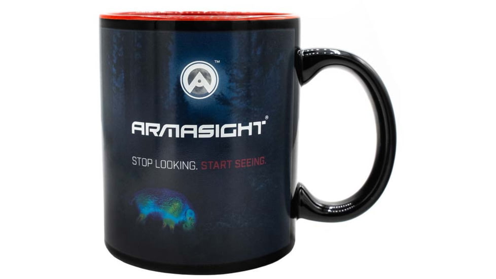 Armasight Heat Activated Mug, 11 oz, Black, One Size, APMGTHBOXX