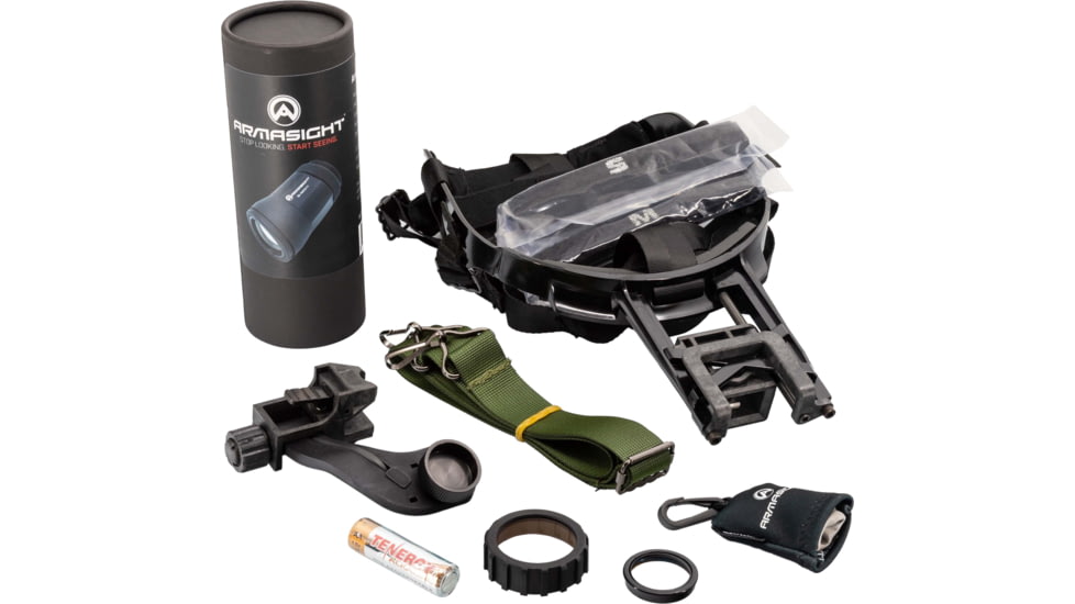Armasight OPMOD PVS-14 Night Vision 1x26mm Monocular w/ 3x Magnifier, Gen 3, 72-81 lp/mm, Black, NAMPVS14OPG9D41