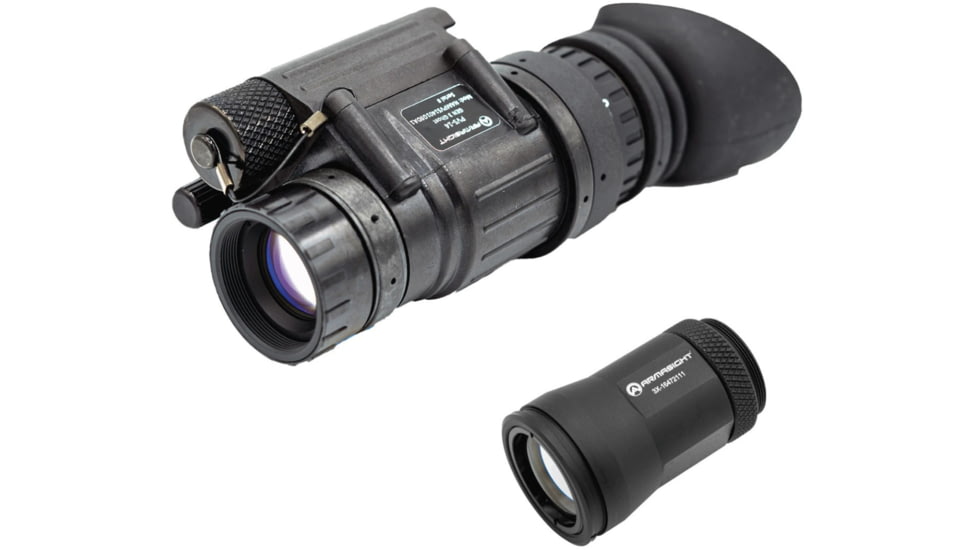 Armasight PVS-14 Multi-Purpose Night Vision Monocular w/ 3x Lens, High Performance Gen 3 Ghost White Phosphor IIT, Black, Black, NAMPVS1401G9DBB1