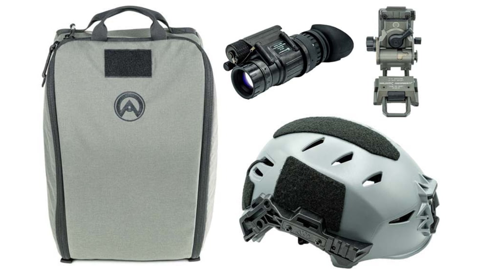 Armasight PVS-14 Premium Kit - PVS-14 Multi-Purpose Night Vision Monocular, Night Vision Helmet Bag, G95 Mount, EXFIL LTP Bump Helmet Rail 3.0, XL 