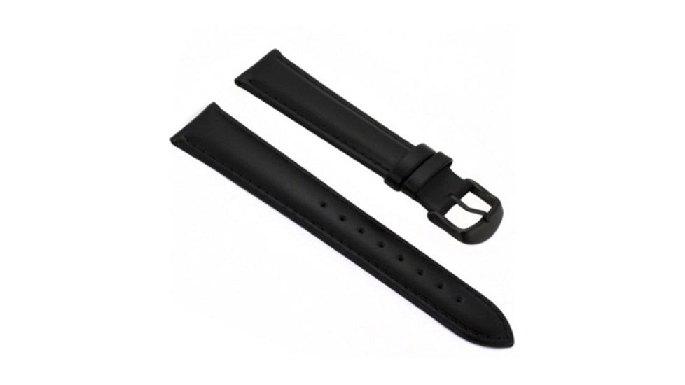 Armourlite Captain Field Watch Band - Leather, Black, Black Buckle, Small AL300LB