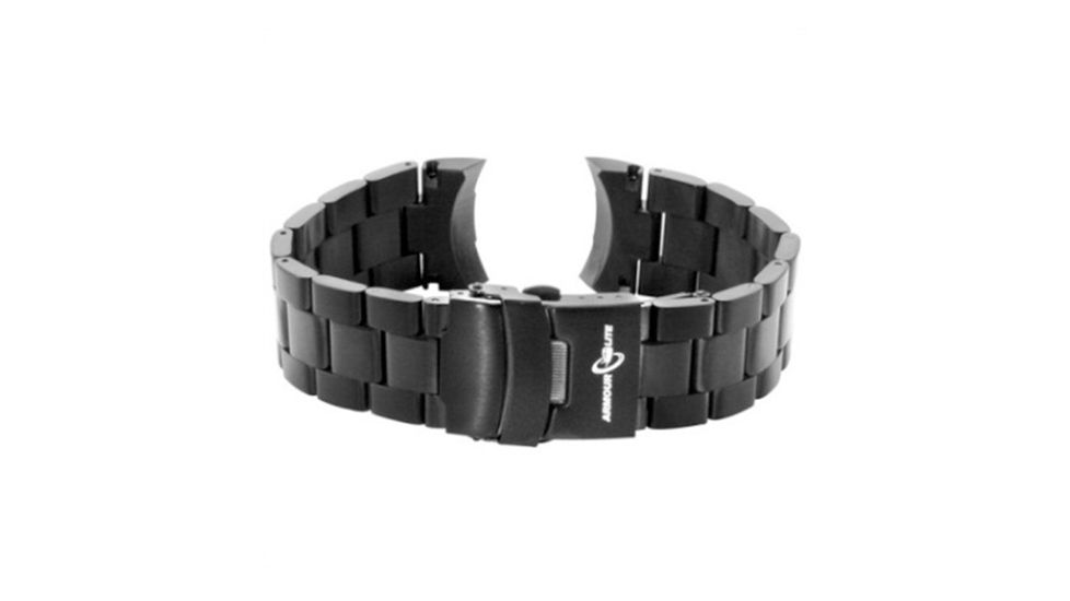 Armourlite ColorBurst Watch Band - Stainless Steel Bracelet, Black, Small AL200BLK