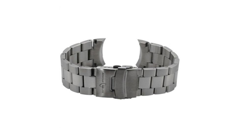 Armourlite ColorBurst Watch Band - Stainless Steel Bracelet, Silver, Small AL200SS