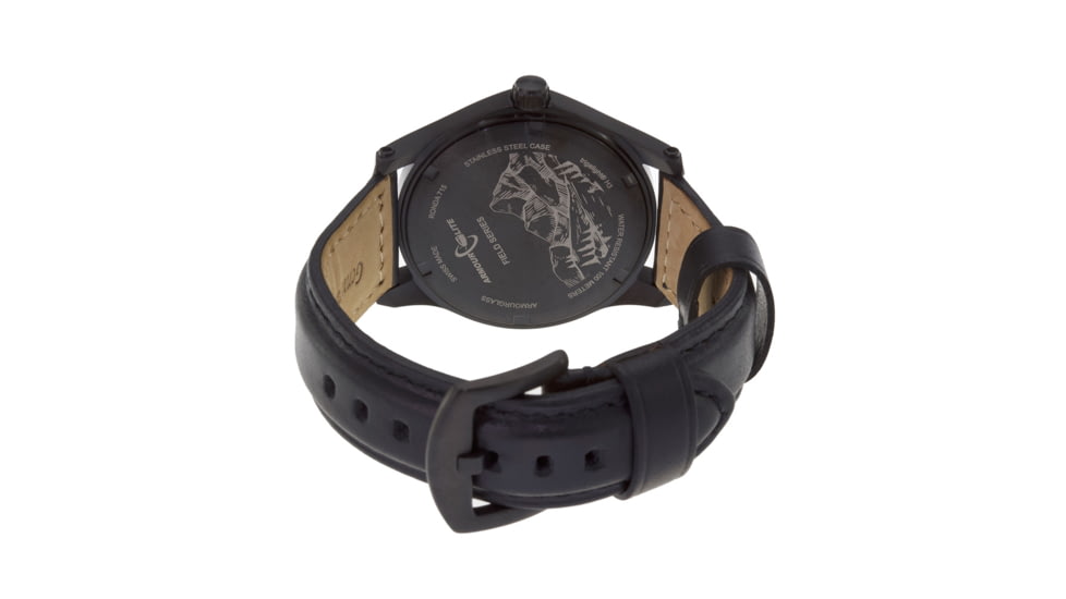 Armourlite Field Series AL115 Swiss Made Tritium Illuminated Watch with Shatterproof Armourglass, Black Case, Blackout Dial, 42mm, AL115