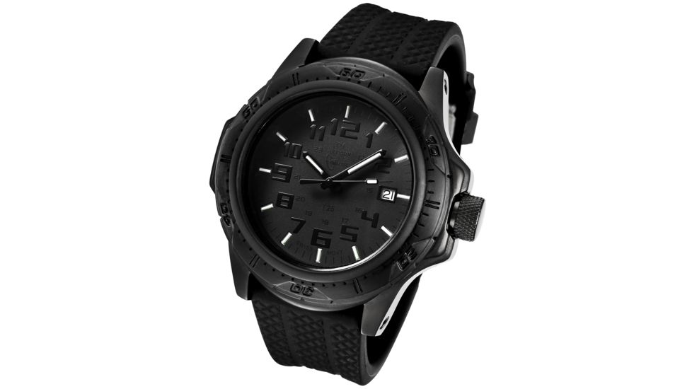 Armourlite Phantom Shatterproof Scratch Resistant Glass Tritium Watch, Black, Small AL41