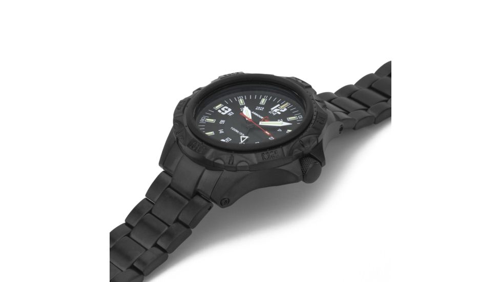 Armourlite Professional Series Tritium Watch, 47mm Case, Ronda 515.24 Quartz Movement, Black/White AL1403