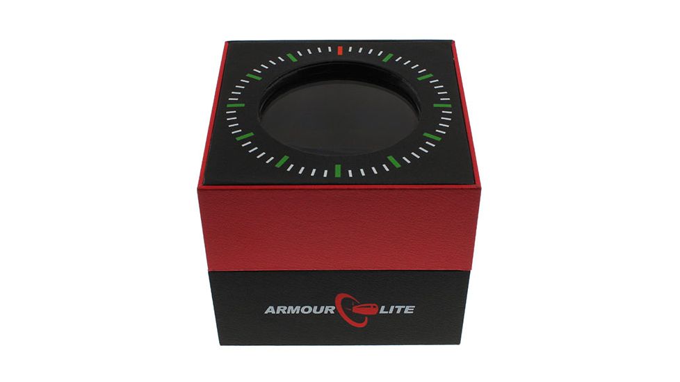 Armourlite Professional Series Tritium Watch, 47mm Case, Ronda 517 Quartz Movement, Black/White AL1402