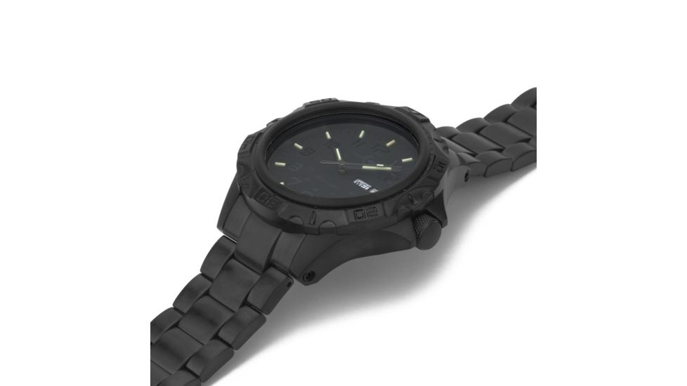 Armourlite Professional Series Tritium Watch, 47mm Case, Ronda 517 Quartz Movement, Stealth Black AL1404