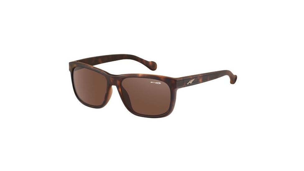 Arnette Slacker Sunglasses, Fuzzy Havana Frame, Brown Lens AN4196-04