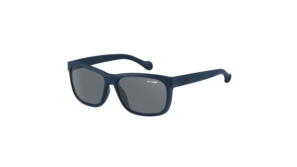 Arnette Slacker Sunglasses, Fuzzy Navy Frame, Grey Lens AN4196-05