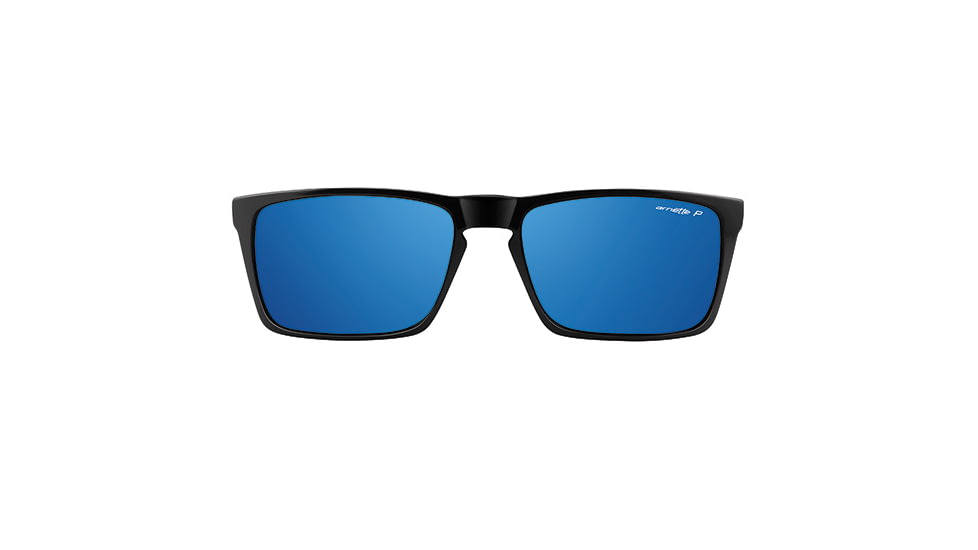 Arnette Specialist Sunglasses, Black Frame, Polarized Blue Mirror Lens-AN4204-01