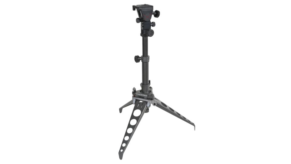Ashbury Precision Ordnance TACT3, Accupoint Compact Tactical Tripod w/Detachable Base Plate, Tactical Gray 600-41V-0007-00
