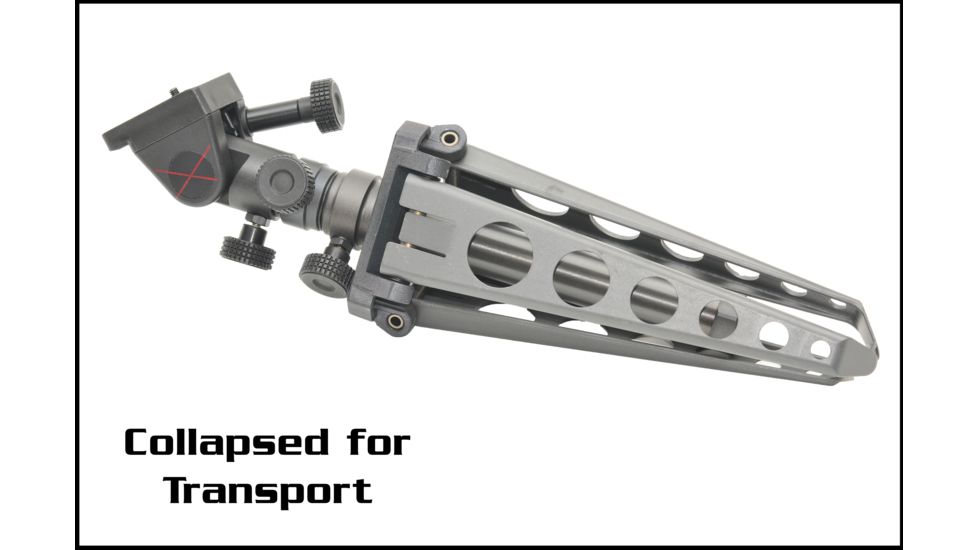 Ashbury Precision Ordnance TACT3-GP, General Purpose Compact Tactical Tripod w/Detachable Base Plate, Tactical Gray 600-41V-0004-00