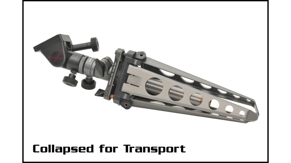 Ashbury Precision Ordnance TACT3-S, Spectre Compact Tactical Tripod w/Detachable Base Plate, Tactical Gray, NSN 1260-01-566-6666 600-41V-0001-00