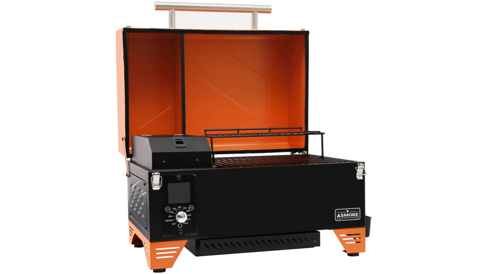 ASMOKE AS350 Portable Pellet Grill and Smoker, Orange, Small, GR04076USAS
