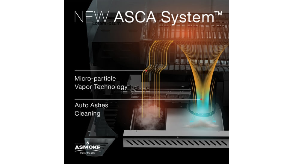 ASMOKE AS350 Portable Pellet Grill and Smoker, Orange, Small, GR04076USAS