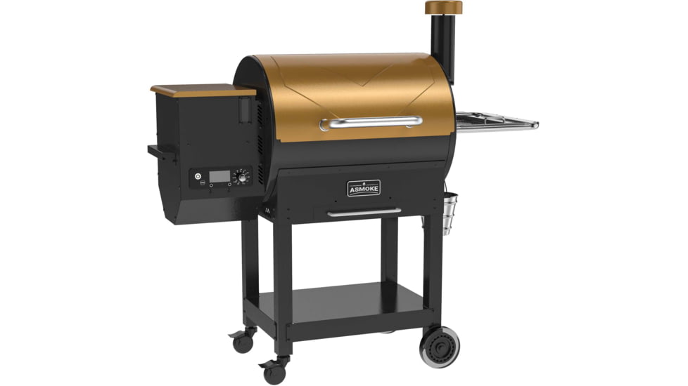 ASMOKE AS700E Pellet Grill and Smoker, Gold, Large, GR06012USAS