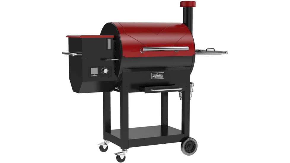 ASMOKE AS700P Pellet Grill and Smoker, Red, Large, GR06014USAS