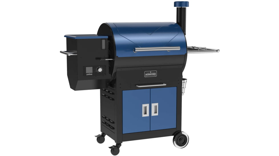 ASMOKE AS750D Pellet Grill and Smoker, Blue, Large, GR06018USAS