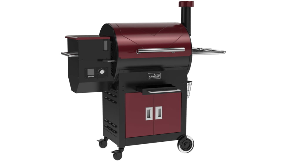 ASMOKE AS750D Pellet Grill and Smoker, Burgundy, Large, GR06017USAS