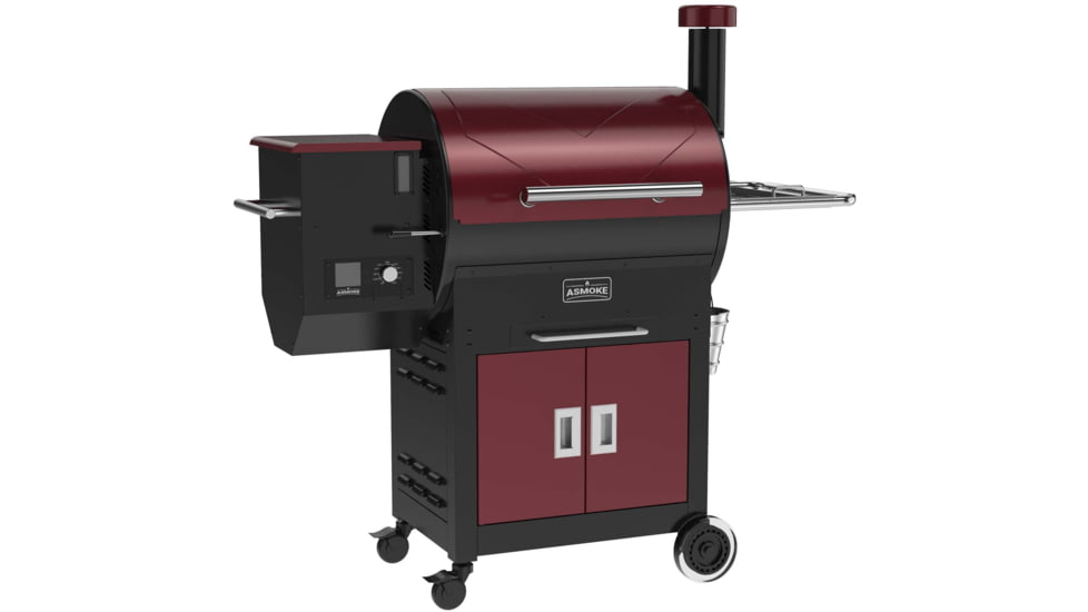 ASMOKE AS750D Pellet Grill and Smoker, Burgundy, Large, GR06017USAS