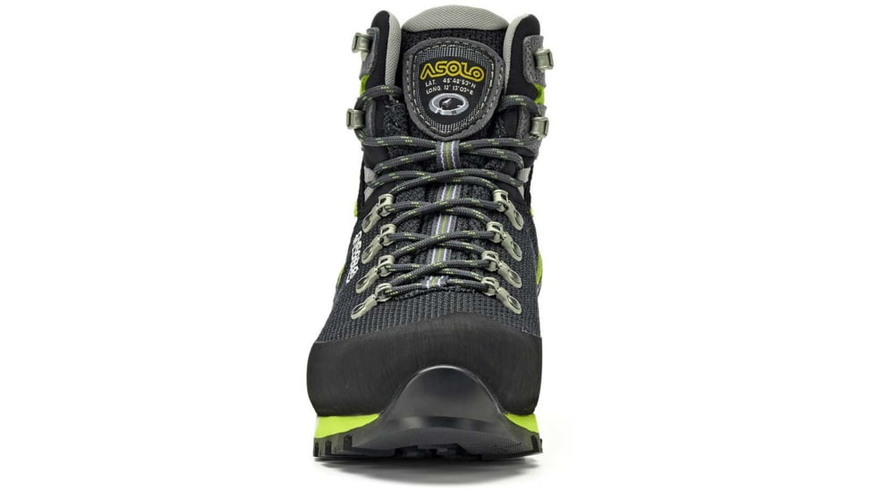 Asolo Corax GV Boots - Mens, Black/Green Lime, 12, A12038-561-120