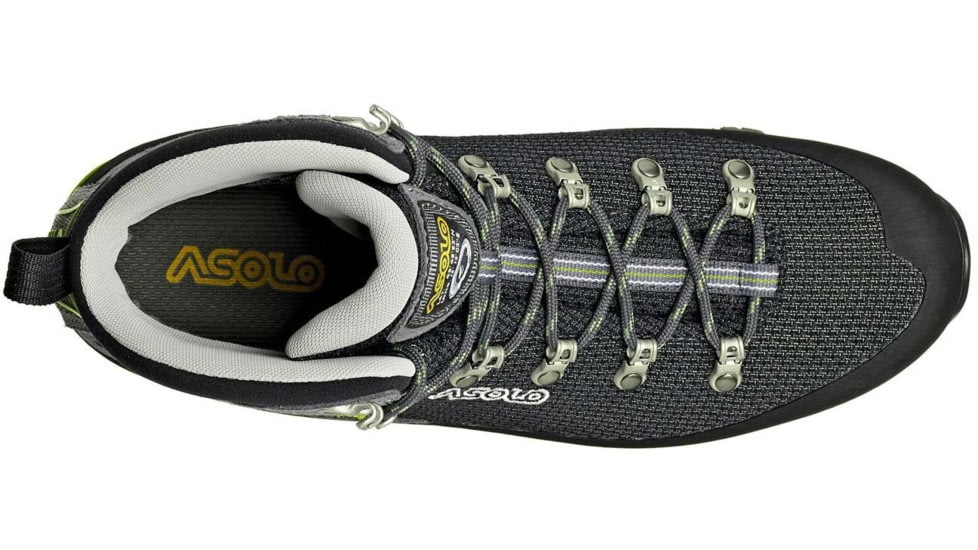 Asolo Corax GV Boots - Mens, Black/Green Lime, 12, A12038-561-120