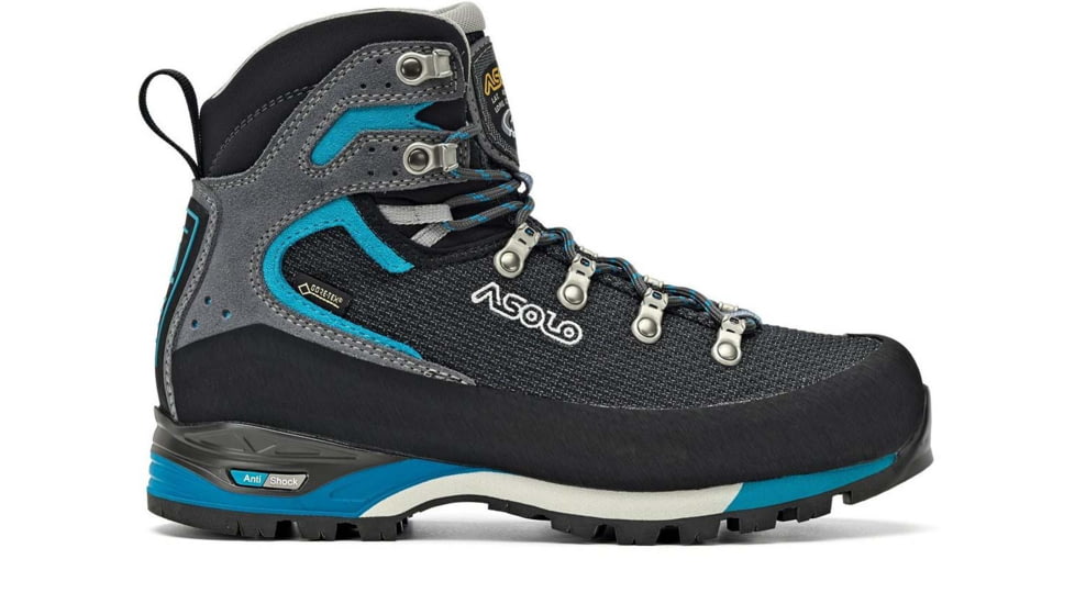 Asolo Corax GV Boots - Womens, Black/Peacock Blue, 8, A12039-906-080
