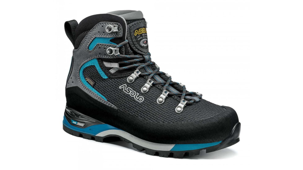 Asolo Corax GV Boots - Womens, Black/Peacock Blue, 8, A12039-906-080