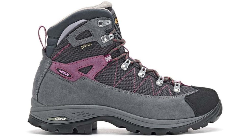 Asolo Finder GV Boots - Womens, Grey/Gunmetal/Grapeade, 10, A23103-742-100