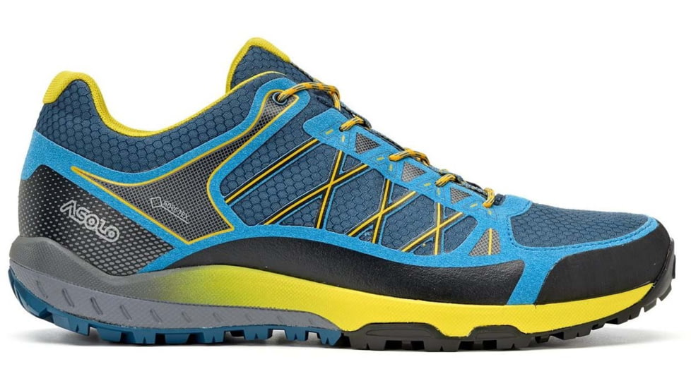 Asolo Grid GV Boots - Mens, Indian Teal/Yellow, 12, A40500-898-120