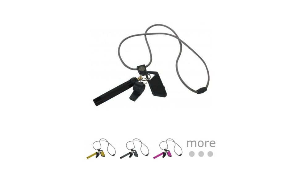 ASP Safety System Gray Lanyard, Black, Gold, Pewter, Pink, Red, Violet