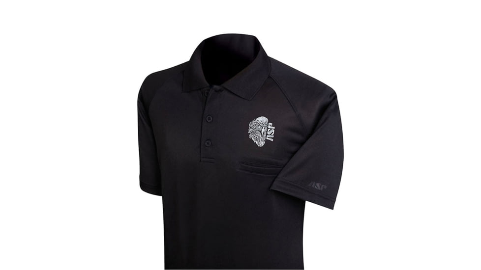 Aspgear ASP Eagle Instructor Shirt Black - Silver Gray Embroidery, 09921