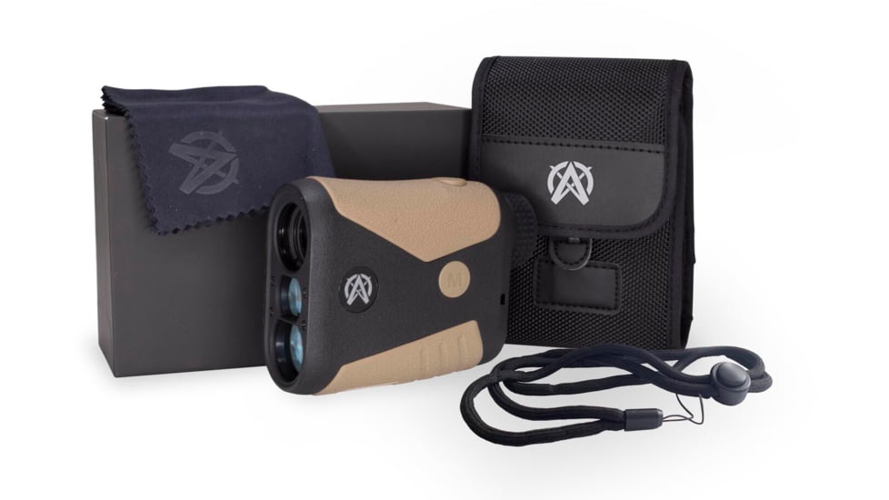 Astra Optix OTX1600 Laser 6x21mm Rangefinder Monocular, Black/Tan, OTX1600