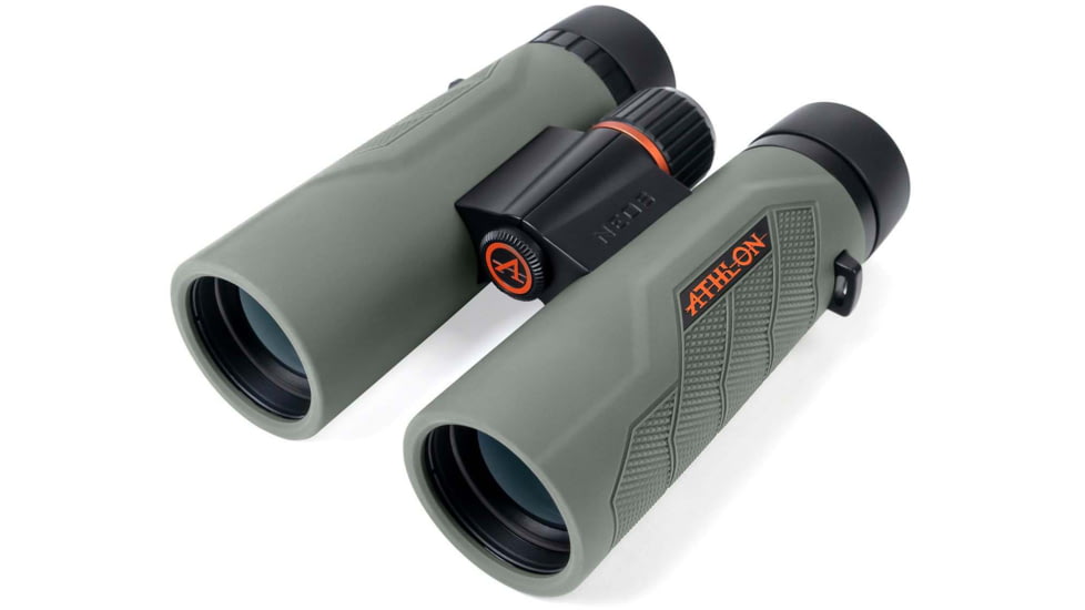 Athlon Optics Neos G2 HD 10x42 Roof Prism Binoculars, Rubber Armored, Gray, 116009