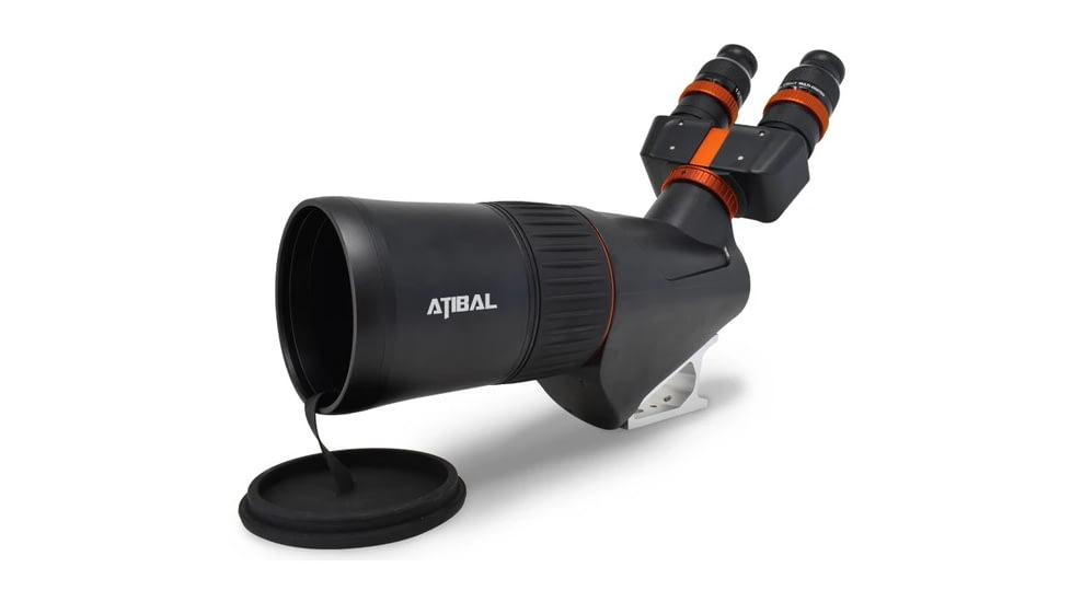 Atibal Meridian Bino Spotting Scope, 40x80mm, ED APO Lens, Black, 16 inches, AT-MER-BSS-40x80