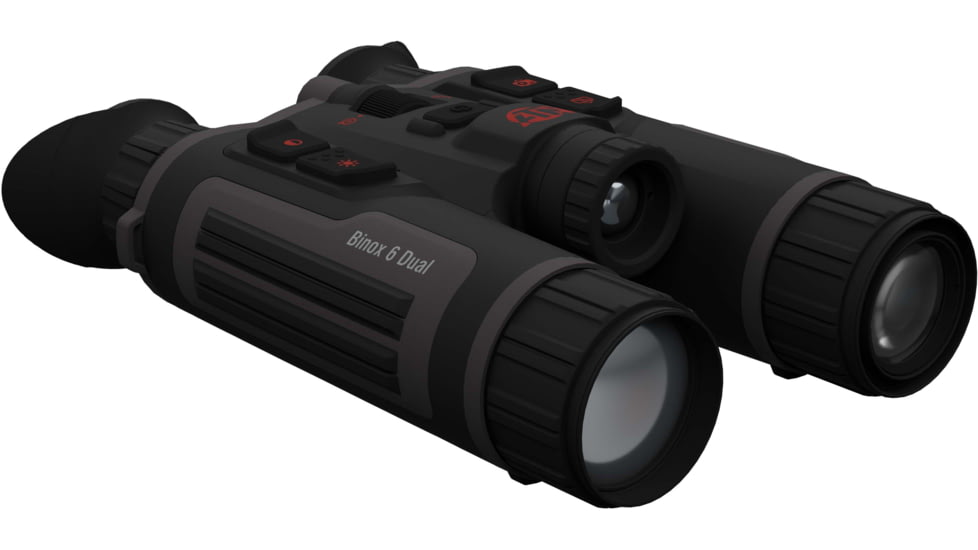 ATN Binox 6 Dual Multispectral 6-48x25mm Thermal Imaging Binocular w/Built-in Laser Rangefinder, 50 Hz, 256x192, Black, MSBNB6225A