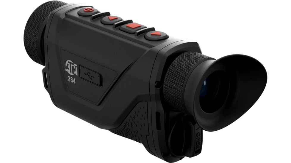ATN BlazeHunter Pro 4-32x35mm Thermal Monocular w/Built-in Laser Rangefinder, 50 Hz, 384x288, Black, TIMNBLH335LRF