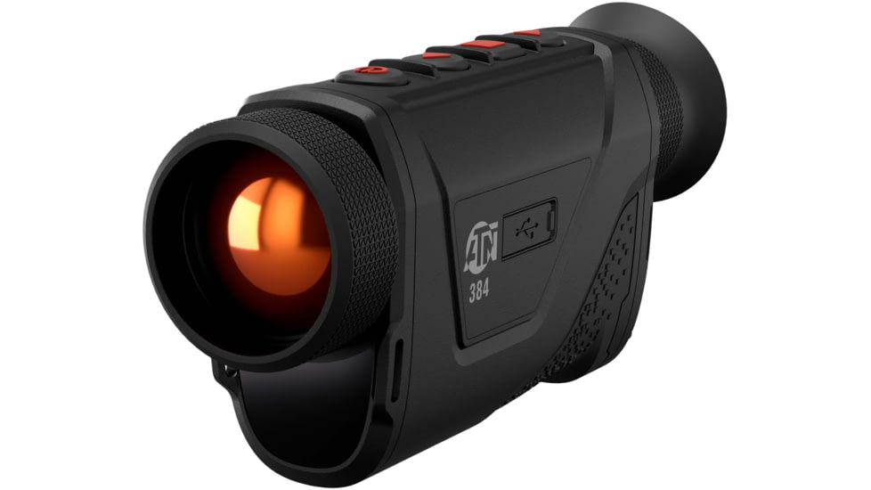 ATN BlazeHunter Pro 4-32x35mm Thermal Monocular w/Built-in Laser Rangefinder, 50 Hz, 384x288, Black, TIMNBLH335LRF